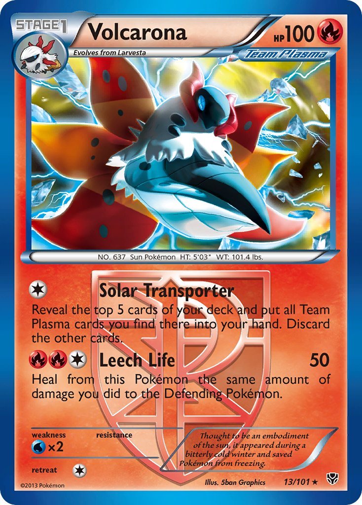 Volcarona (13/101) (Theme Deck Exclusive) [Black & White: Plasma Blast] - Card Brawlers | Quebec | Canada | Yu-Gi-Oh!
