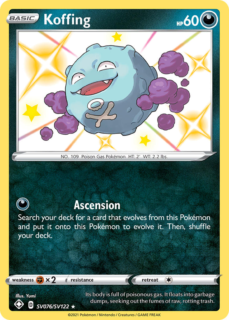 Koffing (SV076/SV122) [Sword & Shield: Shining Fates] - Card Brawlers | Quebec | Canada | Yu-Gi-Oh!