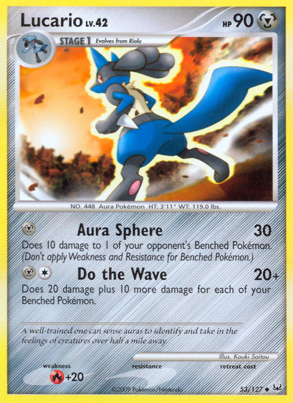 Lucario (53/127) [Platinum: Base Set] - Card Brawlers | Quebec | Canada | Yu-Gi-Oh!