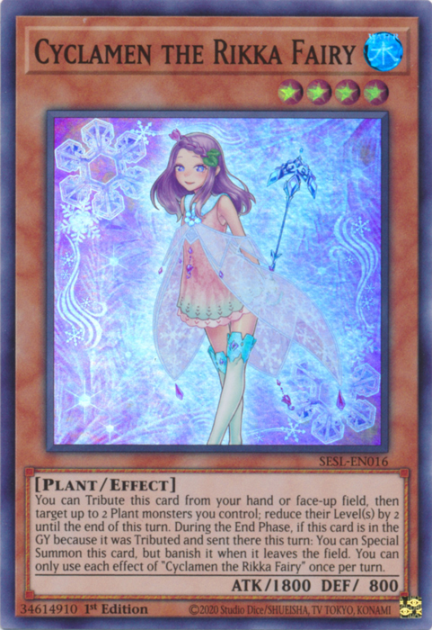 Cyclamen the Rikka Fairy [SESL-EN016] Super Rare - Card Brawlers | Quebec | Canada | Yu-Gi-Oh!