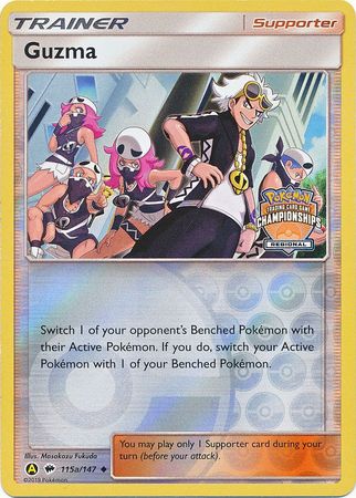 Guzma (115a/147) (Regional Championship Promo) [Sun & Moon: Burning Shadows] - Card Brawlers | Quebec | Canada | Yu-Gi-Oh!
