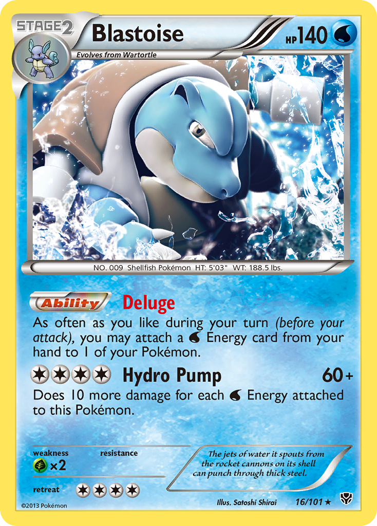 Blastoise (16/101) [Black & White: Plasma Blast] - Card Brawlers | Quebec | Canada | Yu-Gi-Oh!