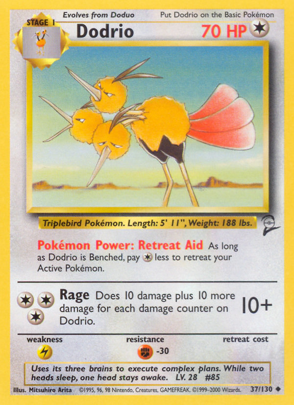 Dodrio (37/130) [Base Set 2] - Card Brawlers | Quebec | Canada | Yu-Gi-Oh!