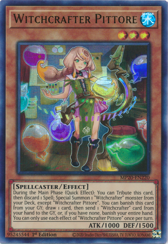 Witchcrafter Pittore [MP20-EN220] Ultra Rare - Card Brawlers | Quebec | Canada | Yu-Gi-Oh!