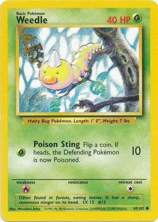 Weedle (69/102) [Base Set Unlimited] - Card Brawlers | Quebec | Canada | Yu-Gi-Oh!