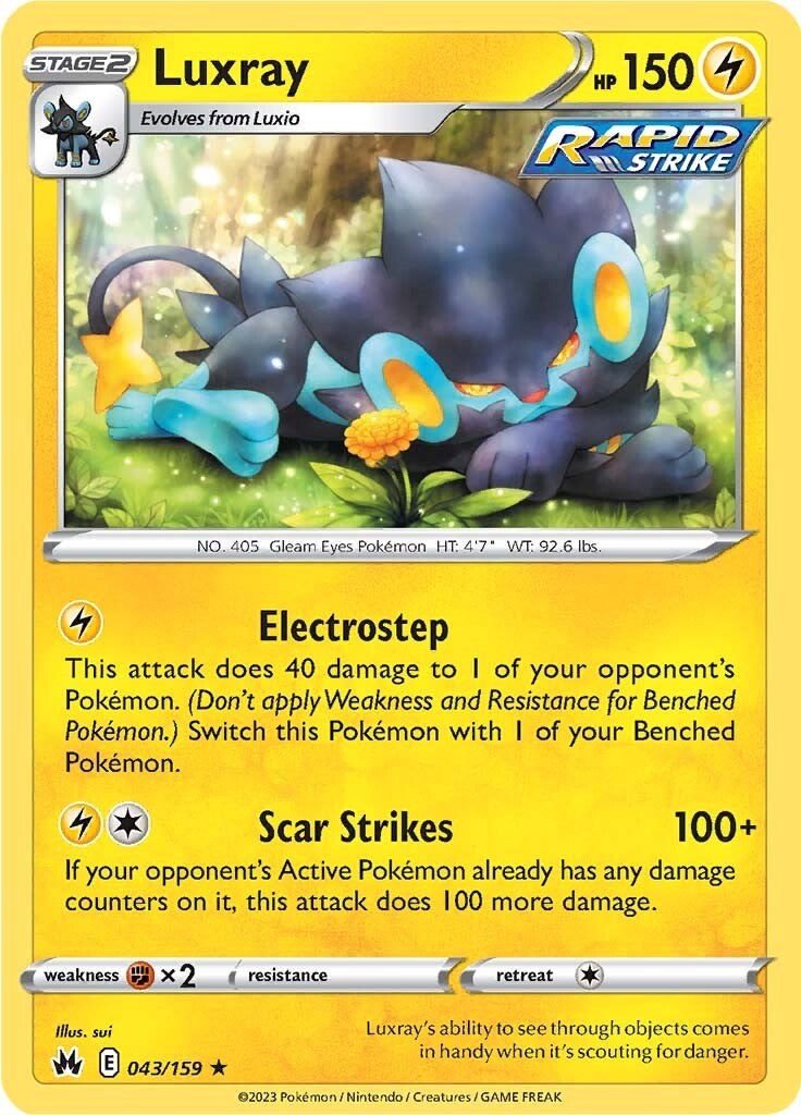 Luxray (043/159) (43) [Sword & Shield: Crown Zenith] - Card Brawlers | Quebec | Canada | Yu-Gi-Oh!