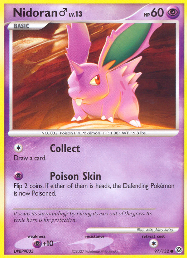 Nidoran (97/132) (Male) [Diamond & Pearl: Secret Wonders] - Card Brawlers | Quebec | Canada | Yu-Gi-Oh!
