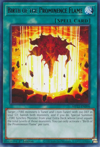 Birth of the Prominence Flame [MP22-EN098] Rare - Card Brawlers | Quebec | Canada | Yu-Gi-Oh!