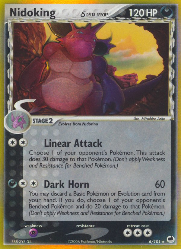 Nidoking (6/101) (Delta Species) [EX: Dragon Frontiers] - Card Brawlers | Quebec | Canada | Yu-Gi-Oh!