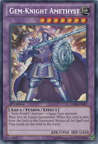 Gem-Knight Amethyst [HA06-EN047] Secret Rare - Card Brawlers | Quebec | Canada | Yu-Gi-Oh!