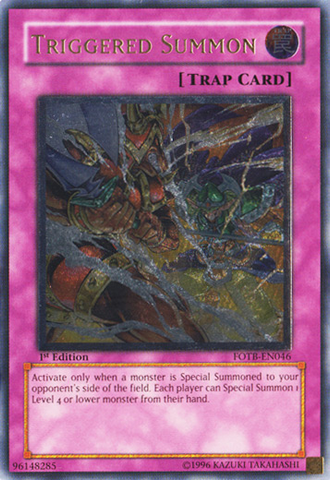 Triggered Summon [FOTB-EN046] Ultimate Rare - Card Brawlers | Quebec | Canada | Yu-Gi-Oh!