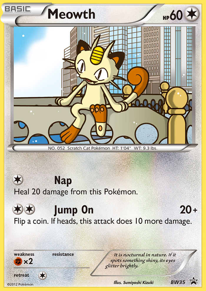 Meowth (BW35) [Black & White: Black Star Promos] - Card Brawlers | Quebec | Canada | Yu-Gi-Oh!