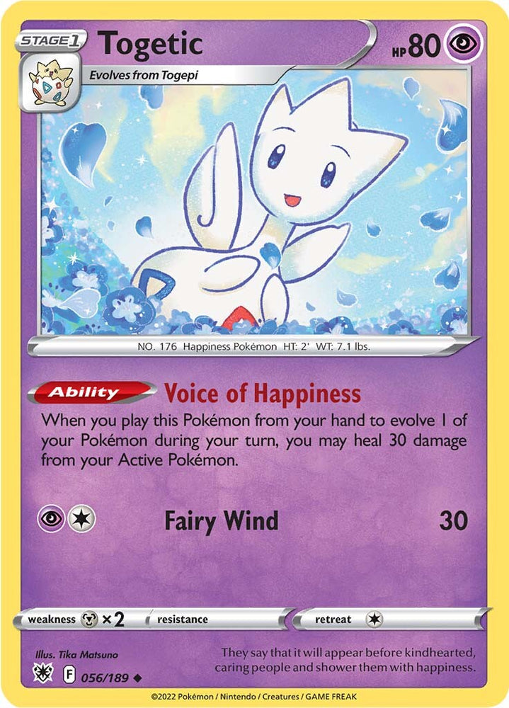 Togetic (056/189) [Sword & Shield: Astral Radiance] - Card Brawlers | Quebec | Canada | Yu-Gi-Oh!