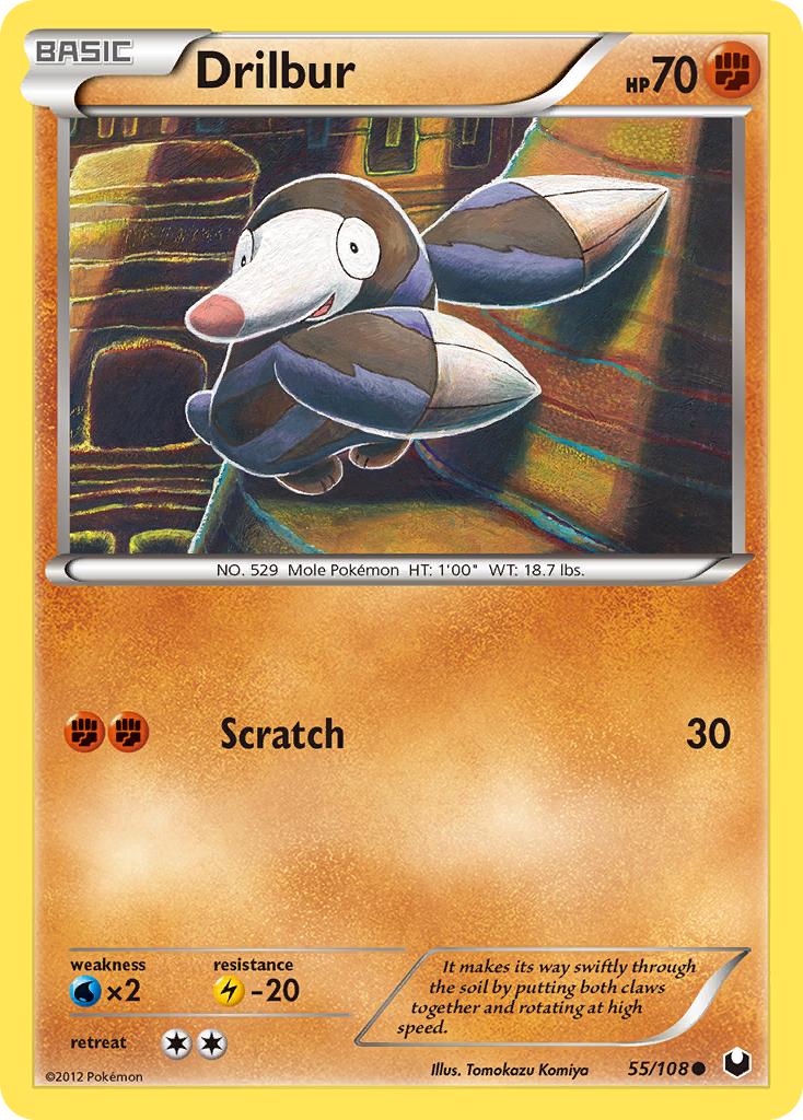 Drilbur (55/108) [Black & White: Dark Explorers] - Card Brawlers | Quebec | Canada | Yu-Gi-Oh!