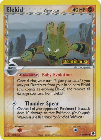 Elekid (48/101) (Delta Species) (Stamped) [EX: Dragon Frontiers] - Card Brawlers | Quebec | Canada | Yu-Gi-Oh!