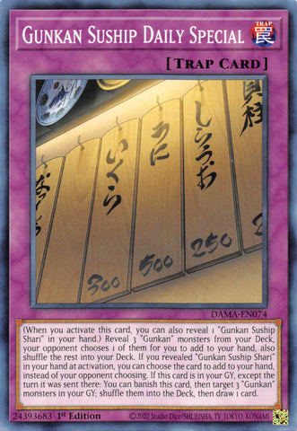 Gunkan Suship Daily Special [DAMA-EN074] Common - Card Brawlers | Quebec | Canada | Yu-Gi-Oh!