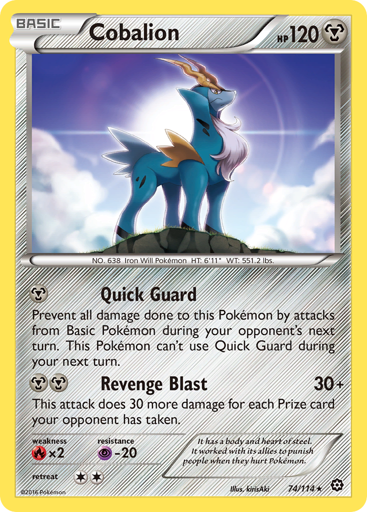 Cobalion (74/114) [XY: Steam Siege] - Card Brawlers | Quebec | Canada | Yu-Gi-Oh!