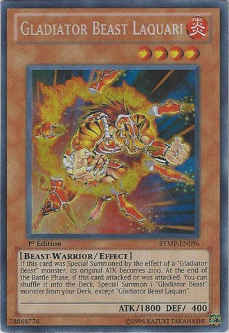 Gladiator Beast Laquari [RYMP-EN096] Secret Rare - Yu-Gi-Oh! - Card Brawlers | Quebec | Canada |