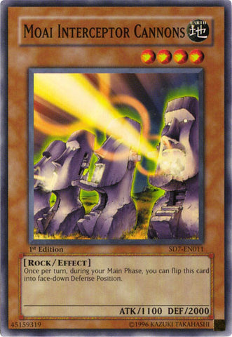 Moai Interceptor Cannons [SD7-EN011] Common - Card Brawlers | Quebec | Canada | Yu-Gi-Oh!