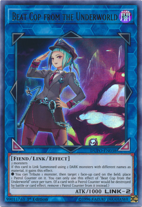 Beat Cop from the Underworld [DUPO-EN038] Ultra Rare - Card Brawlers | Quebec | Canada | Yu-Gi-Oh!