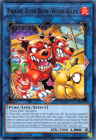 Prank-Kids Bow-Wow-Bark [MGED-EN115] Rare - Card Brawlers | Quebec | Canada | Yu-Gi-Oh!