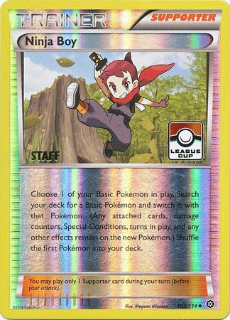 Ninja Boy (103/114) (League Promo Staff) [XY: Steam Siege] - Card Brawlers | Quebec | Canada | Yu-Gi-Oh!