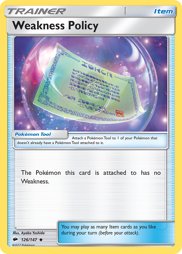 Weakness Policy (126/147) [Sun & Moon: Burning Shadows] - Card Brawlers | Quebec | Canada | Yu-Gi-Oh!
