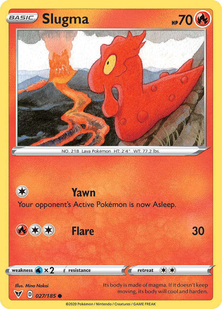 Slugma (027/185) [Sword & Shield: Vivid Voltage] - Card Brawlers | Quebec | Canada | Yu-Gi-Oh!