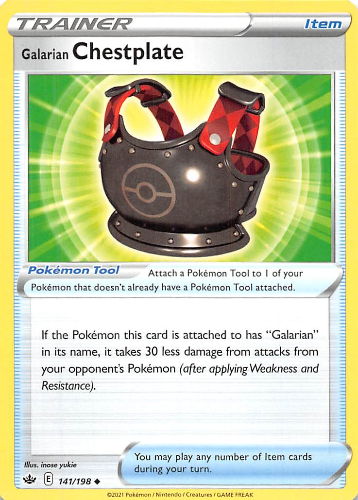 Galarian Chestplate (141/198) [Sword & Shield: Chilling Reign] - Card Brawlers | Quebec | Canada | Yu-Gi-Oh!