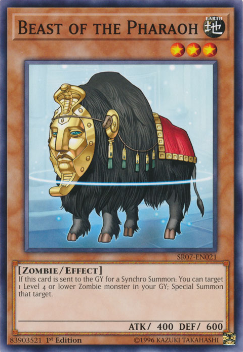 Beast of the Pharaoh [SR07-EN021] Common - Card Brawlers | Quebec | Canada | Yu-Gi-Oh!