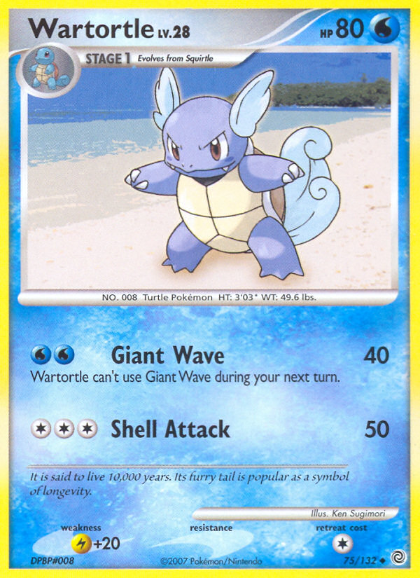 Wartortle (75/132) [Diamond & Pearl: Secret Wonders] - Card Brawlers | Quebec | Canada | Yu-Gi-Oh!