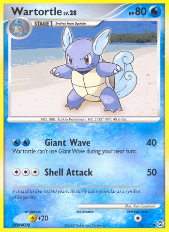 Wartortle (75/132) [Diamond & Pearl: Secret Wonders] - Card Brawlers | Quebec | Canada | Yu-Gi-Oh!