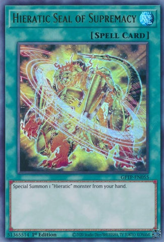 Hieratic Seal of Supremacy [GFTP-EN055] Ultra Rare - Card Brawlers | Quebec | Canada | Yu-Gi-Oh!