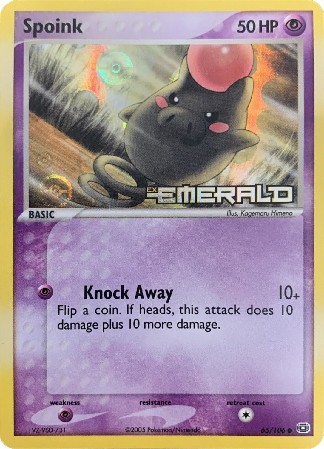 Spoink (65/106) (Stamped) [EX: Emerald] - Card Brawlers | Quebec | Canada | Yu-Gi-Oh!