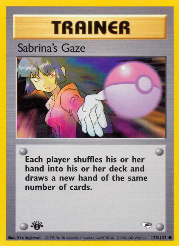 Sabrina's Gaze (125/132) [Gym Heroes 1st Edition] - Card Brawlers | Quebec | Canada | Yu-Gi-Oh!