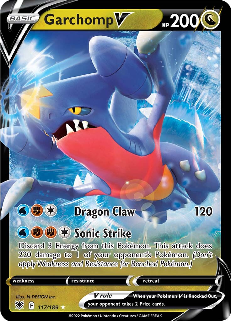 Garchomp V (117/189) [Sword & Shield: Astral Radiance] - Card Brawlers | Quebec | Canada | Yu-Gi-Oh!
