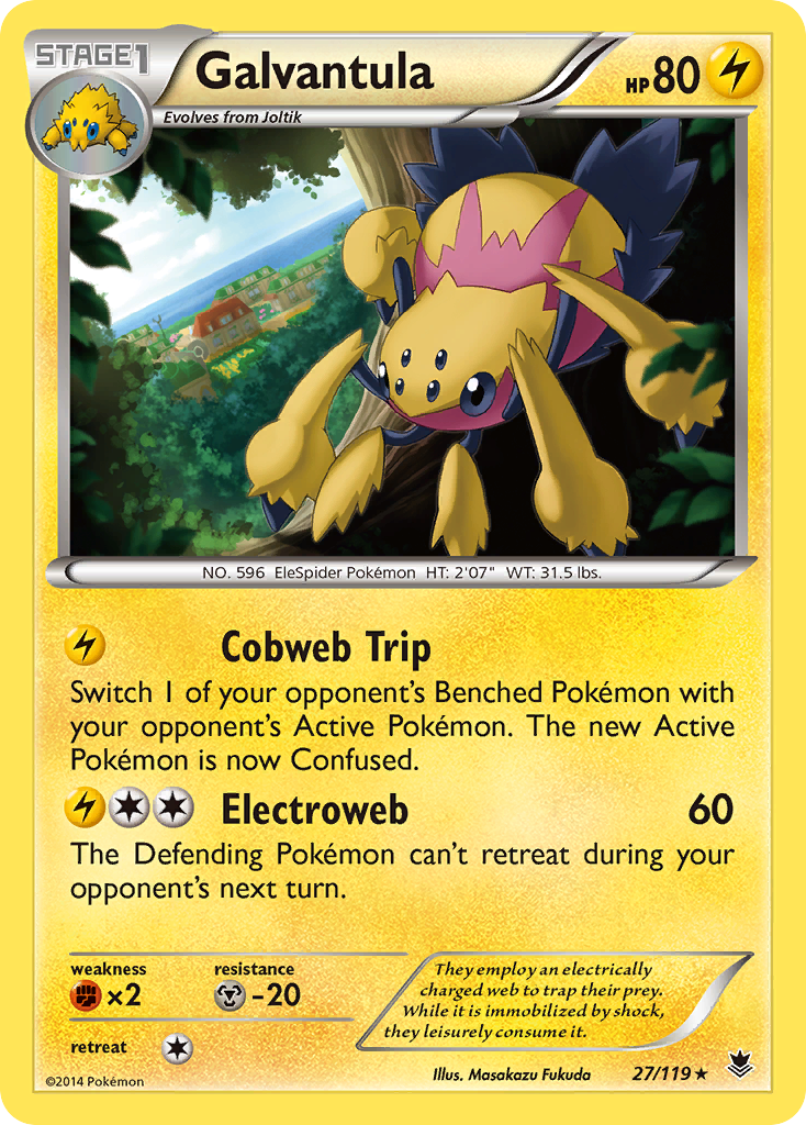 Galvantula (27/119) [XY: Phantom Forces] - Card Brawlers | Quebec | Canada | Yu-Gi-Oh!