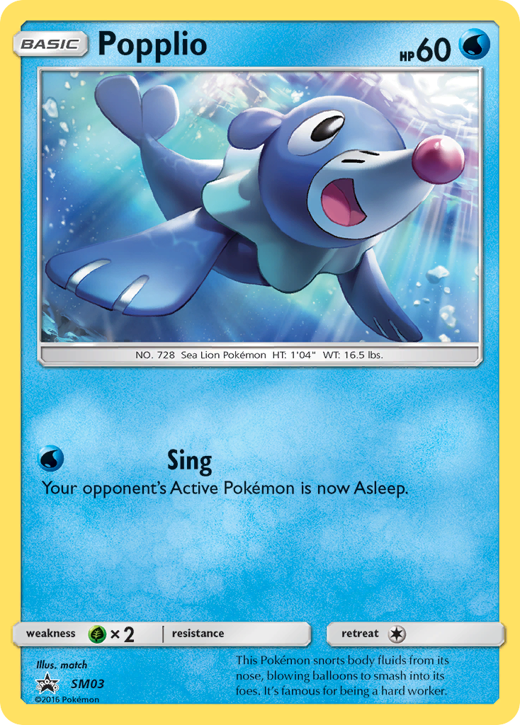 Popplio (SM03) [Sun & Moon: Black Star Promos] - Card Brawlers | Quebec | Canada | Yu-Gi-Oh!