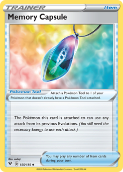 Memory Capsule (155/185) [Sword & Shield: Vivid Voltage] - Card Brawlers | Quebec | Canada | Yu-Gi-Oh!