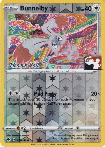 Bunnelby (150/189) (Thank You Promo) [Sword & Shield: Darkness Ablaze] - Card Brawlers | Quebec | Canada | Yu-Gi-Oh!