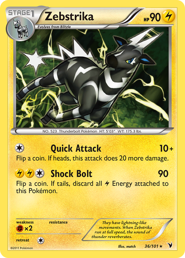 Zebstrika (36/101) [Black & White: Noble Victories] - Card Brawlers | Quebec | Canada | Yu-Gi-Oh!