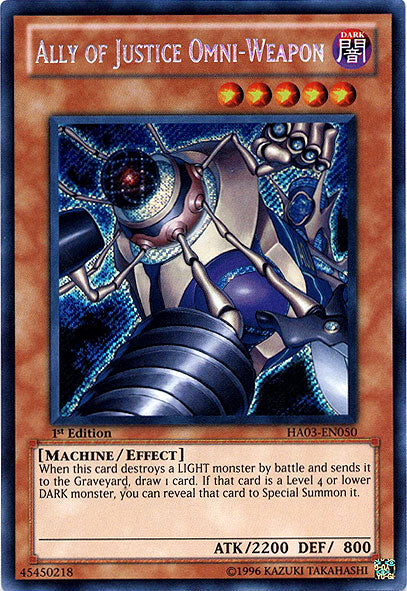 Ally of Justice Omni-Weapon [HA03-EN050] Secret Rare - Card Brawlers | Quebec | Canada | Yu-Gi-Oh!