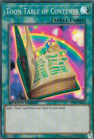 Toon Table of Contents [STP1-EN012] Super Rare - Card Brawlers | Quebec | Canada | Yu-Gi-Oh!