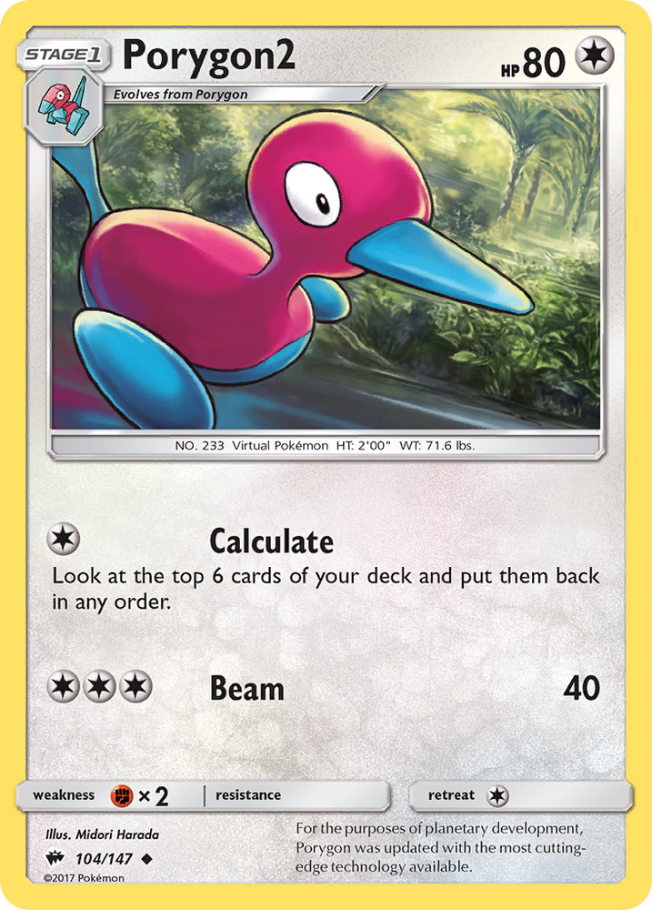 Porygon2 (104/147) [Sun & Moon: Burning Shadows] - Card Brawlers | Quebec | Canada | Yu-Gi-Oh!