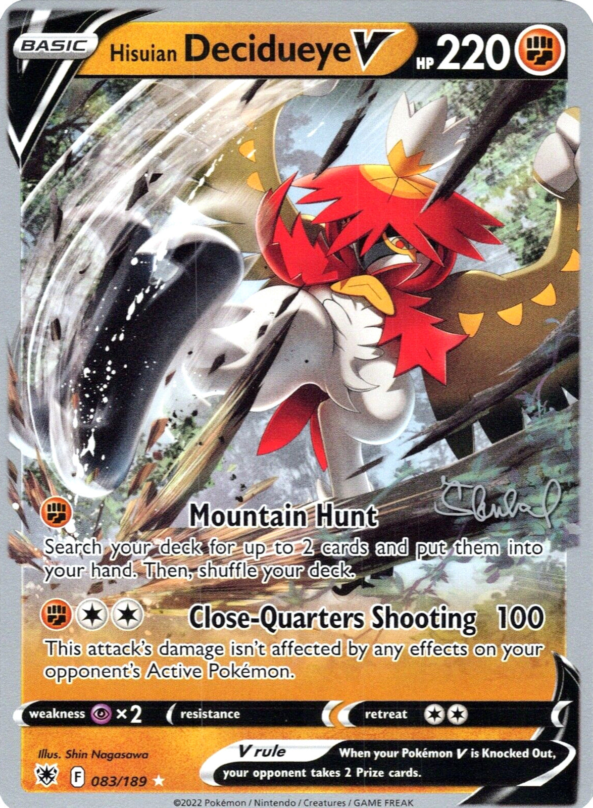 Hisuian Decidueye V (083/189) (ADP - Ondrej Skubal) [World Championships 2022] - Card Brawlers | Quebec | Canada | Yu-Gi-Oh!