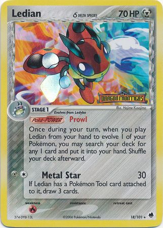 Ledian (18/101) (Delta Species) (Stamped) [EX: Dragon Frontiers] - Card Brawlers | Quebec | Canada | Yu-Gi-Oh!