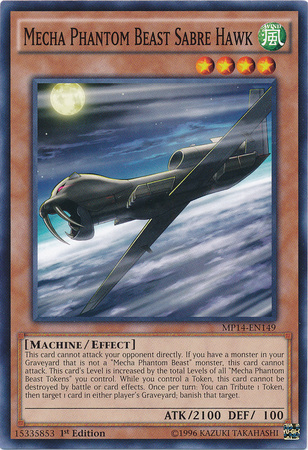 Mecha Phantom Beast Sabre Hawk [MP14-EN149] Common - Card Brawlers | Quebec | Canada | Yu-Gi-Oh!