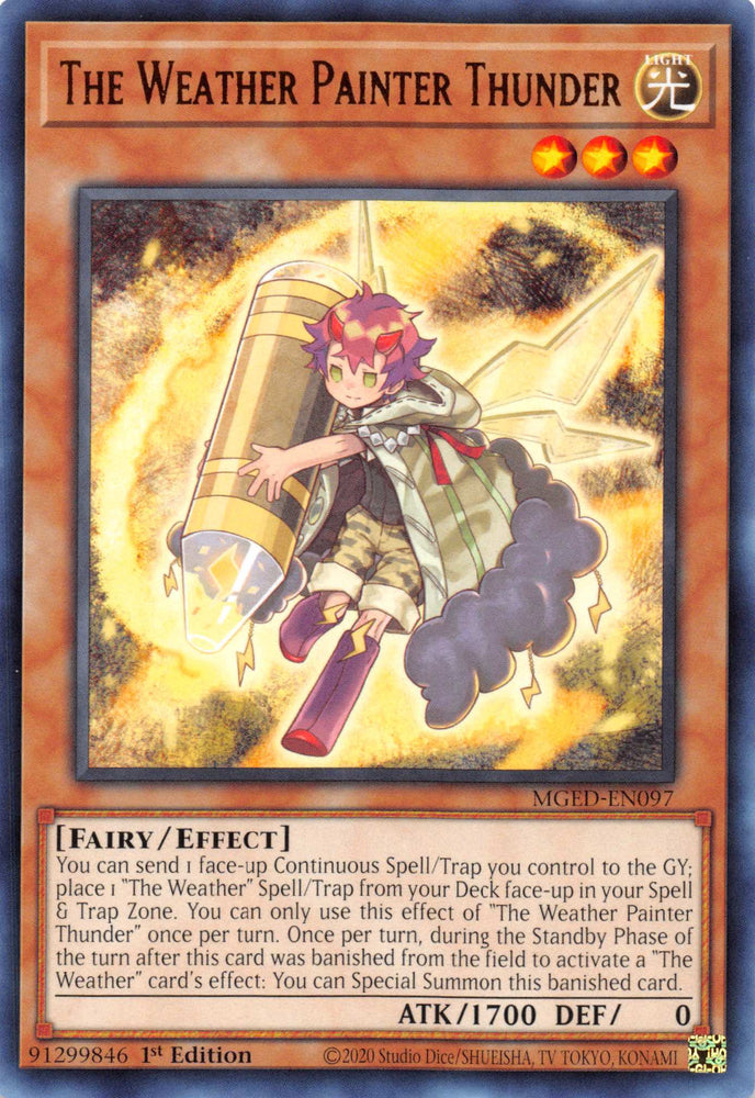 The Weather Painter Thunder [MGED-EN097] Rare - Card Brawlers | Quebec | Canada | Yu-Gi-Oh!