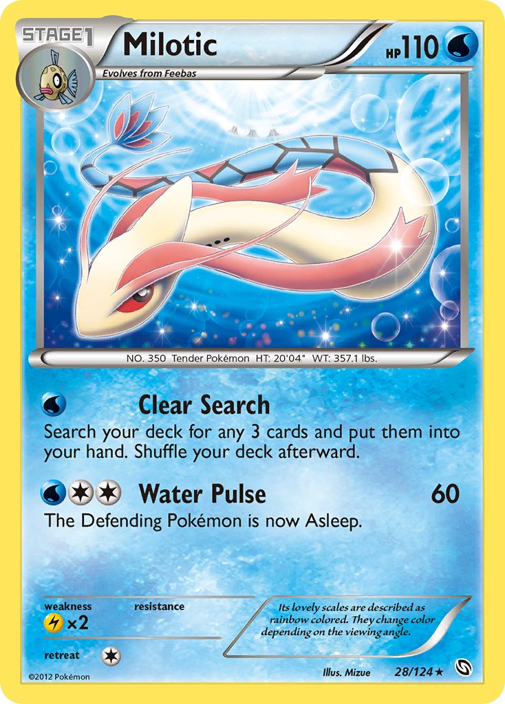 Milotic (28/124) (Theme Deck Exclusive) [Black & White: Dragons Exalted] - Card Brawlers | Quebec | Canada | Yu-Gi-Oh!