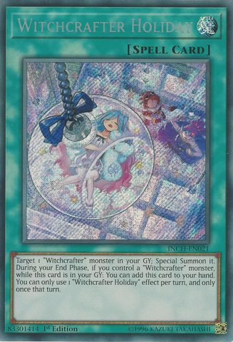 Witchcrafter Holiday [INCH-EN021] Secret Rare - Card Brawlers | Quebec | Canada | Yu-Gi-Oh!